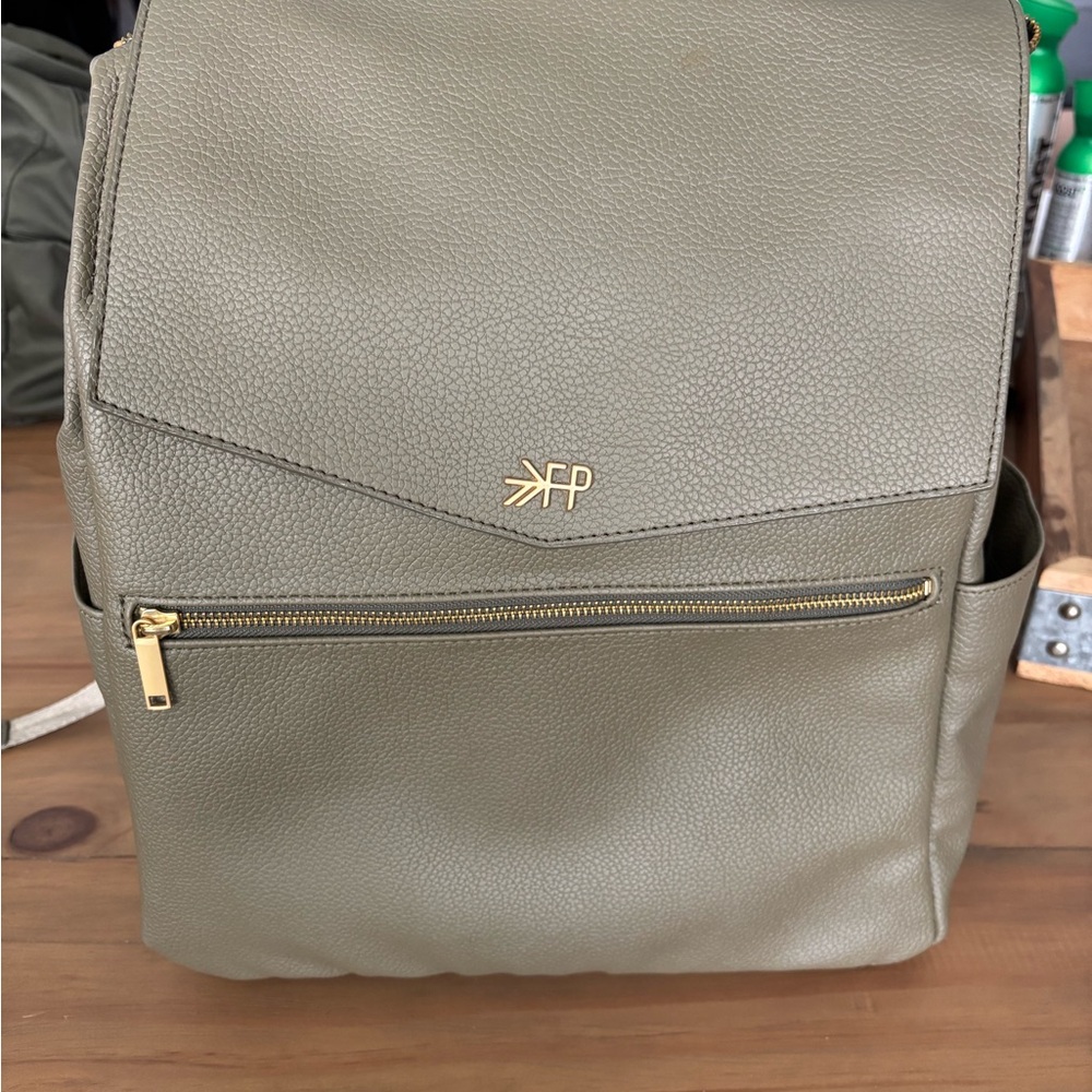 Olive Green freshly picked diaper bag